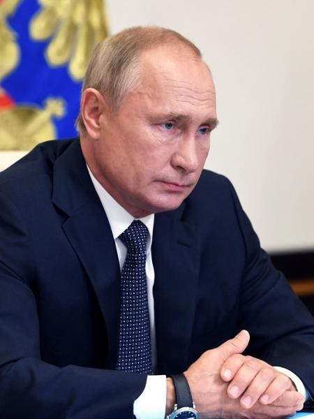 Vladimir Putin tem segurado comentários a respeito das eleições americanas - ALEXEY NIKOLSKY/AFP