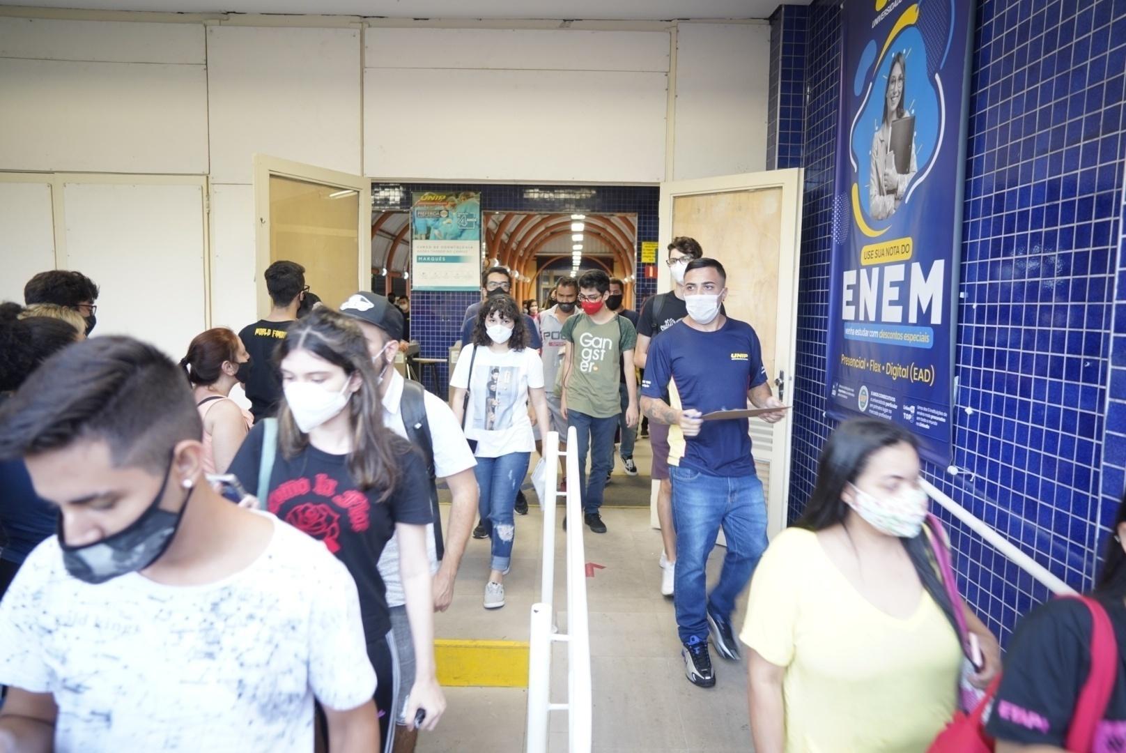 1º dia do Enem na unidade Marquês de São Vicente da Unip, na zona oeste de São Paulo - André Porto/UOL