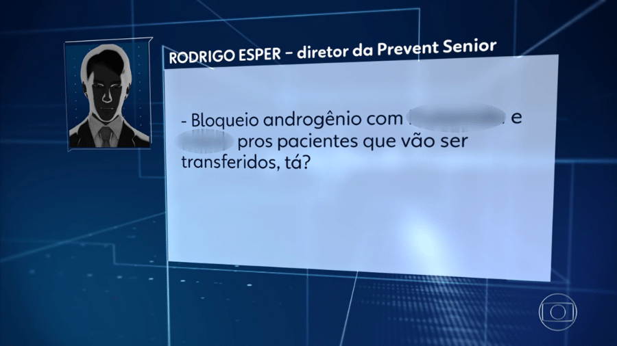 Em áudio, diretor da Prevent Senior orientou uso de remédios para câncer e artrite reumatoide, segundo JN - Reprodução/TV Globo