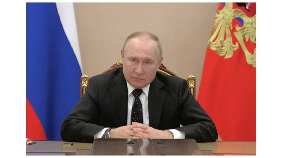 Governo da Rússia diz que EUA travam uma "guerra econômica" contra o país após anúncio de embargo do petróleo e gás - Reuters TV-27.fev.22/Reuters
