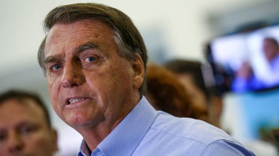 O presidente Jair Bolsonaro (PL) está em segundo nas pesquisas de intenção de voto, atrás de Lula - REUTERS