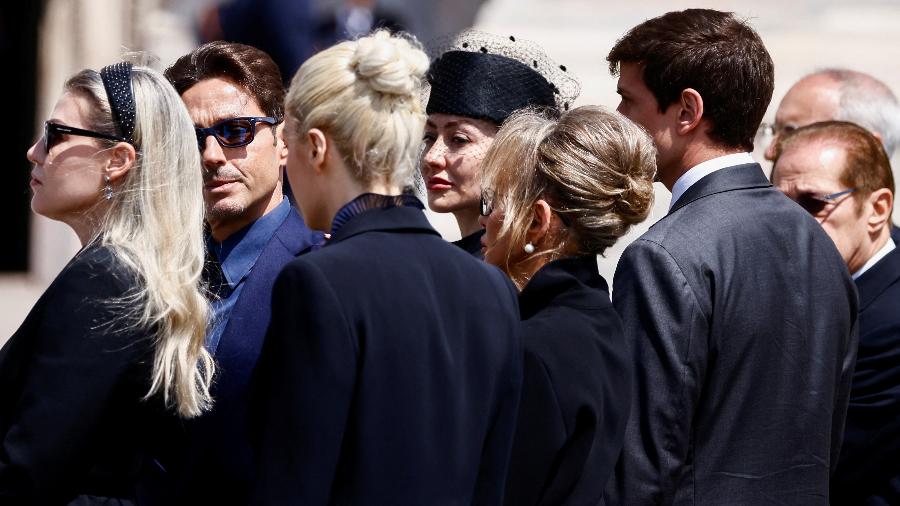 Filhos e companheira de Silvio Berlusconi no funeral do ex-premiê italiano, em junho - Yara Nardi/Reuters