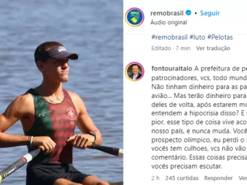 Irmão de vítima de acidente critica Confederação de Remo: 'Hipocrisia'