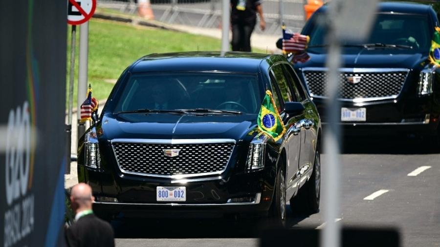 Carro do presidente dos EUA no G20, no Rio de Janeiro