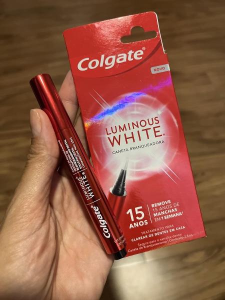 Caneta clareadora da Colgate promete remover manchas nos dentes Caneta clareadora da Colgate promete remover manchas nos dentes
