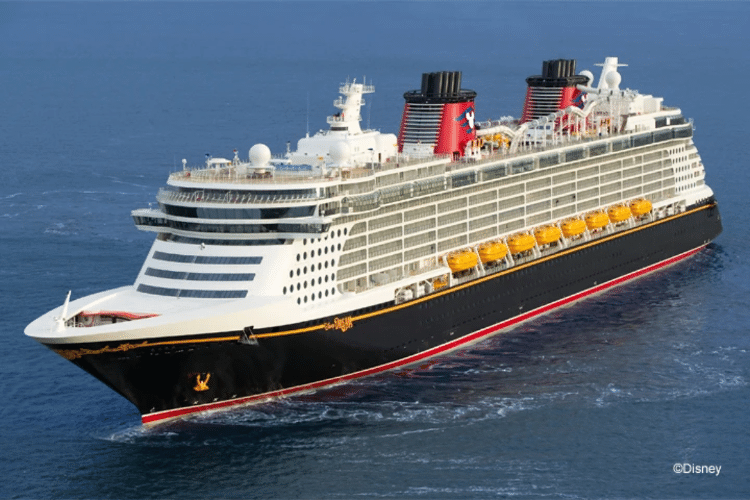 Navio usado para o cruzeiro de quatro noite pelas Bahamas