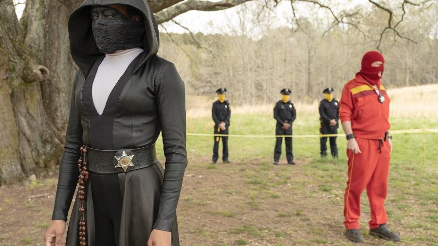 Regina King em foto de divulgação de  "Watchmen", da HBO; minissérie lidera disputa - HBO/Handout via REUTERS