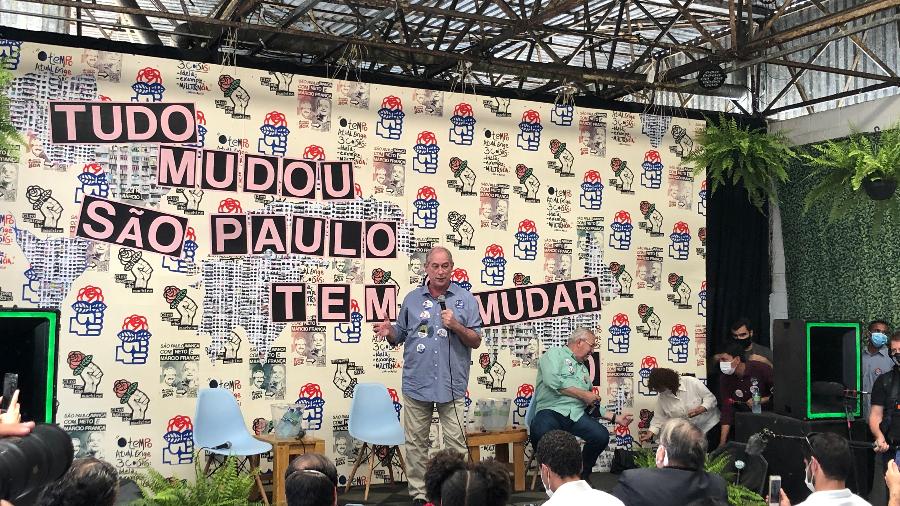Ciro Gomes fala em evento do PDT em apoio a Márcio França (PSB) em São Paulo - Lucas Borges Teixeira/UOL
