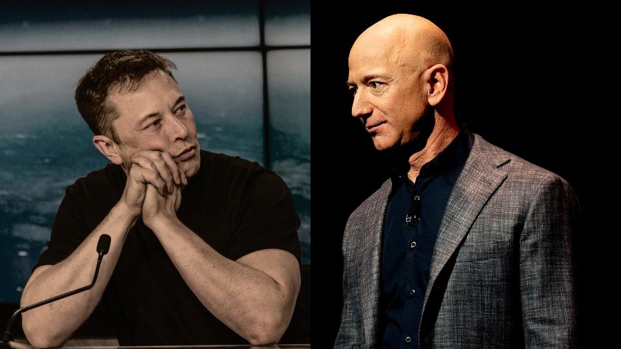Elon Musk e Jeff Bezos - Wikimedia Commons