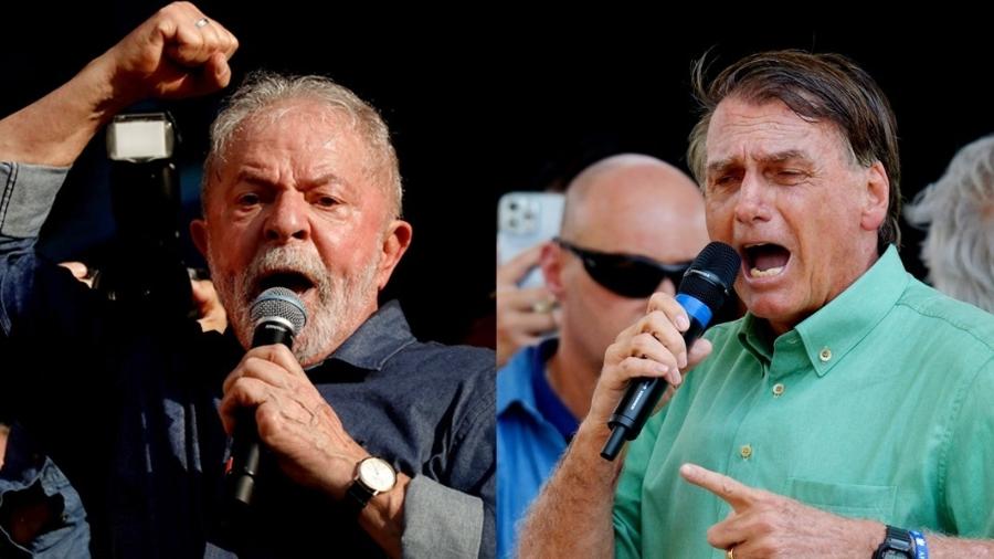 Lula e Bolsonaro receberam mais de 91% dos votos válidos no 1º turno das Eleições 2022 - Arte UOL