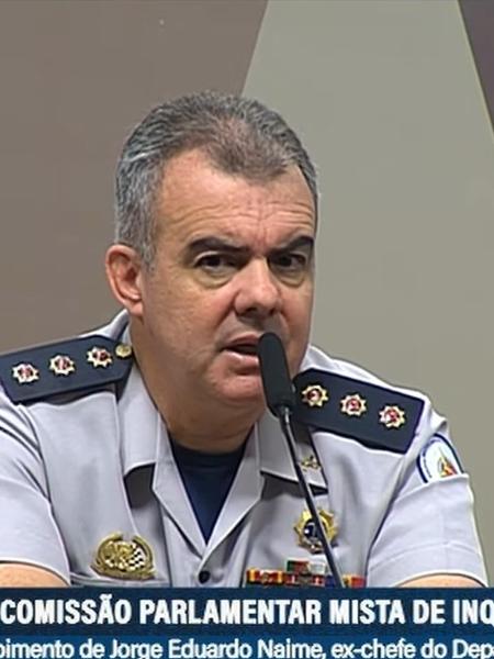 Ex-chefe de Operações da PM-DF, coronel Jorge Eduardo Naime Barreto, em depoimento à CPMI do 8 de janeiro