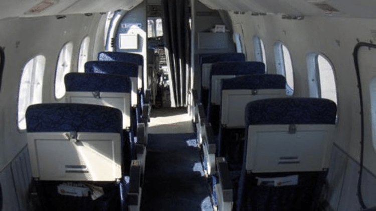 Aeronave pode levar entre 15 e 21 passageiros, dependendo da distribuição de poltronas 