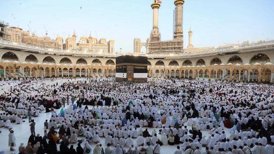 Cerca de 1,8 milhão de peregrinos compareceram ao hajj este ano, na Arábia Saudita