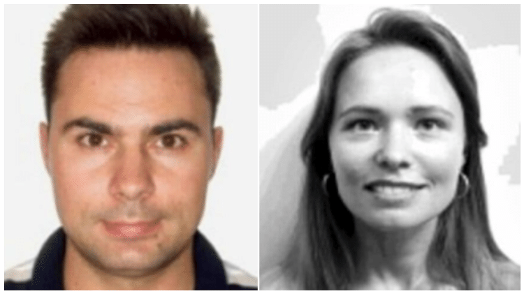 O casal Roman Olegovich Koval e Irina Alekseyevna Antonova