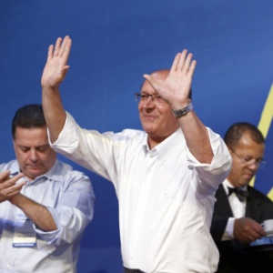 9.dez.2017 - O governador de São Paulo, Geraldo Alckmin, durante a 14ª Convenção Nacional do PSDB