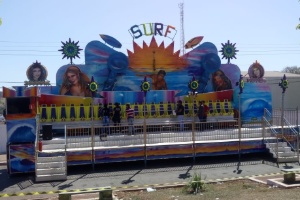Trava de segurança de brinquedo de parque de diversões em Ceres, em Goiás, quebrou e provocou acidente que deixou quatro pessoas feridas - Divulgação/Corpo de Bombeiros - Divulgação/Corpo de Bombeiros