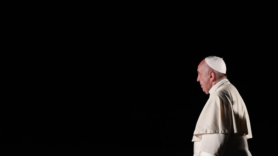 24.nov.2019 - Papa Francisco participa de cerimônia em Hiroshima, no Japão - Charly Triballeau/AFP