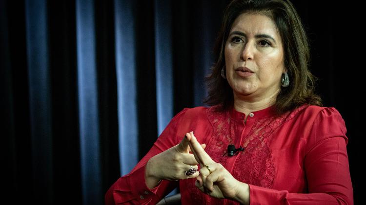 A senadora Simone Tebet (MDB-MS) é a relatora do projeto e escreve um substitutivo ao texto de Girão - Kleyton Amorim/UOL - Kleyton Amorim/UOL