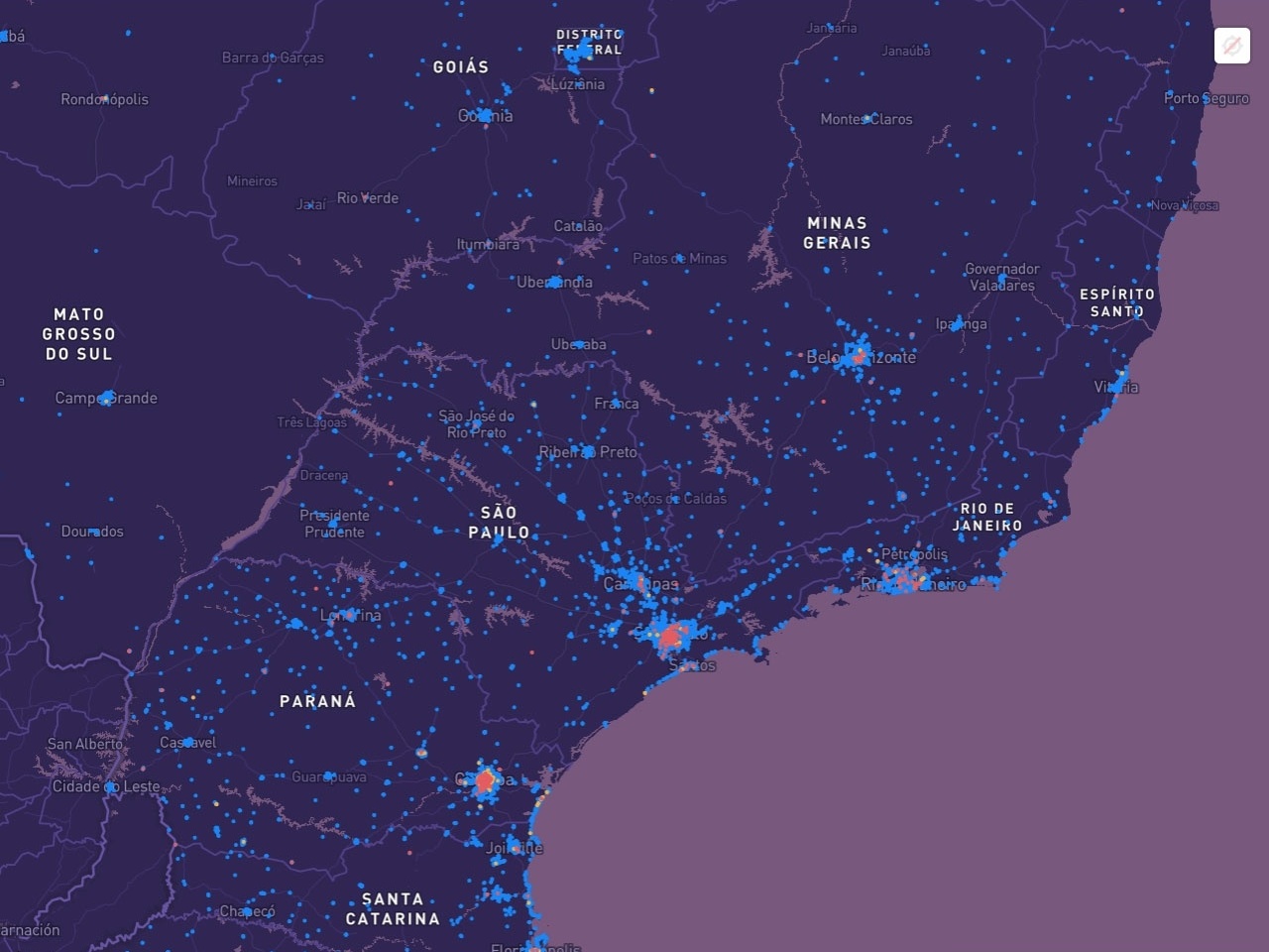 Plataforma mostra risco de contaminação do coronavírus por bairro e até rua