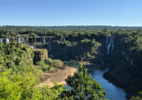 Com cataratas irreconhecíveis, rio Iguaçu está 