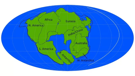 A Pangeia Ultima seria cercada por um grande oceano, mas teria um mar no seu interior - Davies et al - Davies et al