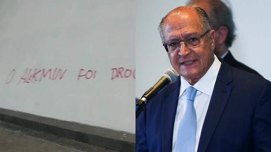 Museu amanhece com pichações contra Geraldo Alckmin - Museu Nacional da República/Valter Campanato, Agência Brasil