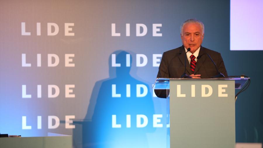 O ex-presidente Michel Temer participa de evento do Lide, em Lisboa - Victor Carvalho/Lide