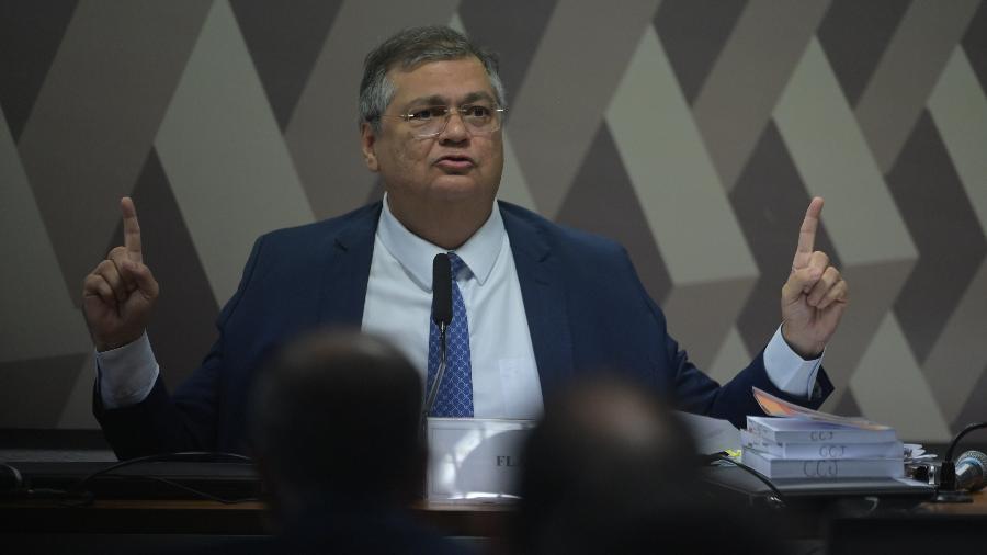 Ministro da Justiça, Flávio Dino, durante sabatina para se tornar magistrado do STF (Supremo Tribunal Federal)