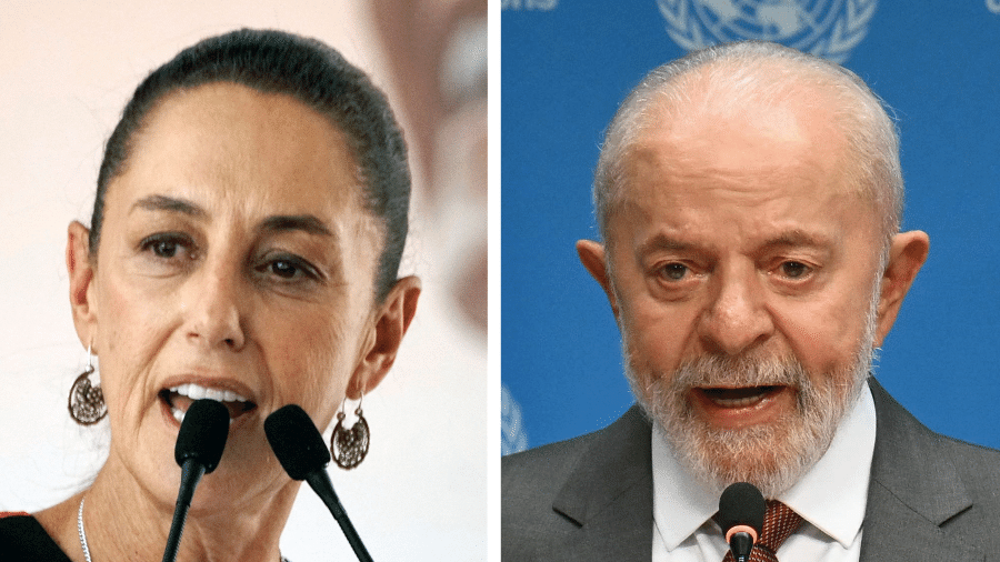 Claudia Sheinbaum, que assumirá a Presidência do México, e Lula