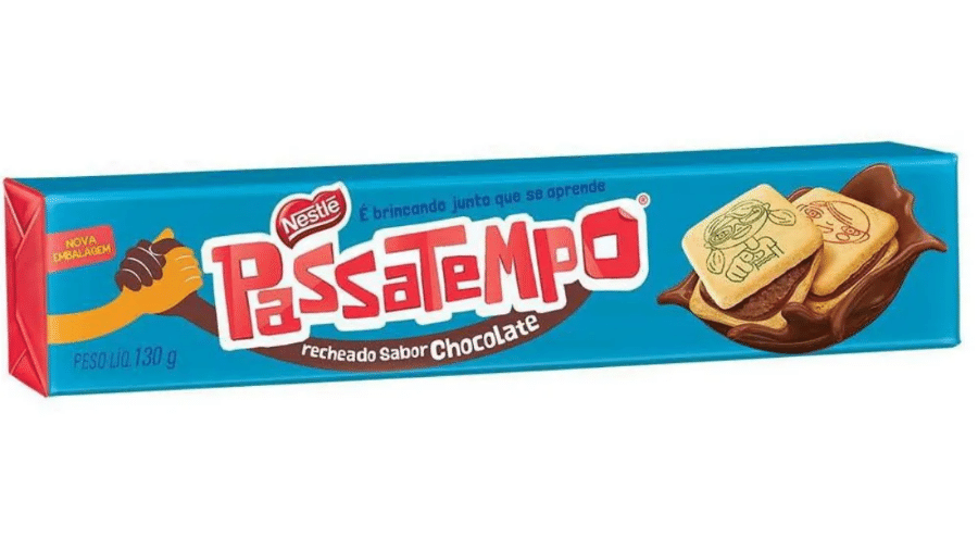 Pacote de biscoito Passatempo, da Nestlé Pacote de biscoito Passatempo, da Nestlé