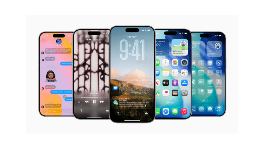 iOS26 ganha visual 'Liquid Glass' com elementos transparentes iOS26 ganha visual 'Liquid Glass' com elementos transparentes
