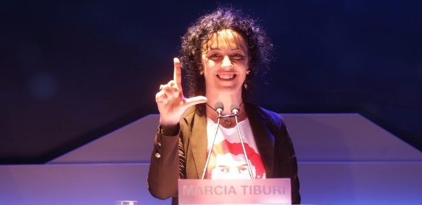 16.ago.2018 - A candidata do PT ao governo do Rio, Márcia Tiburi