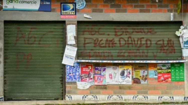 Graffiti referring to the Gulf Clan, also known as Autodefensa Gaitanista de Colombia (AGC) - Getty Images - Getty Images