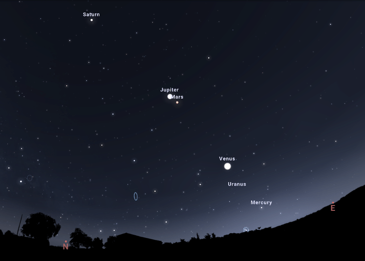 alinhamento 1 - Stellarium - Stellarium