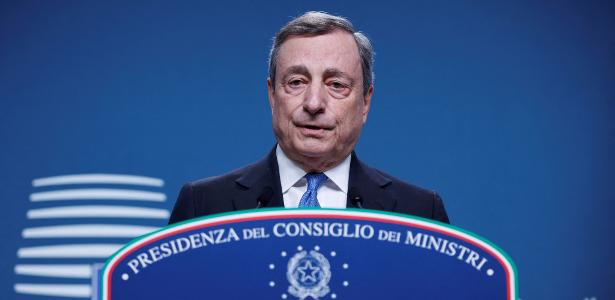 O primeiro-ministro da Itália, Mario Draghi