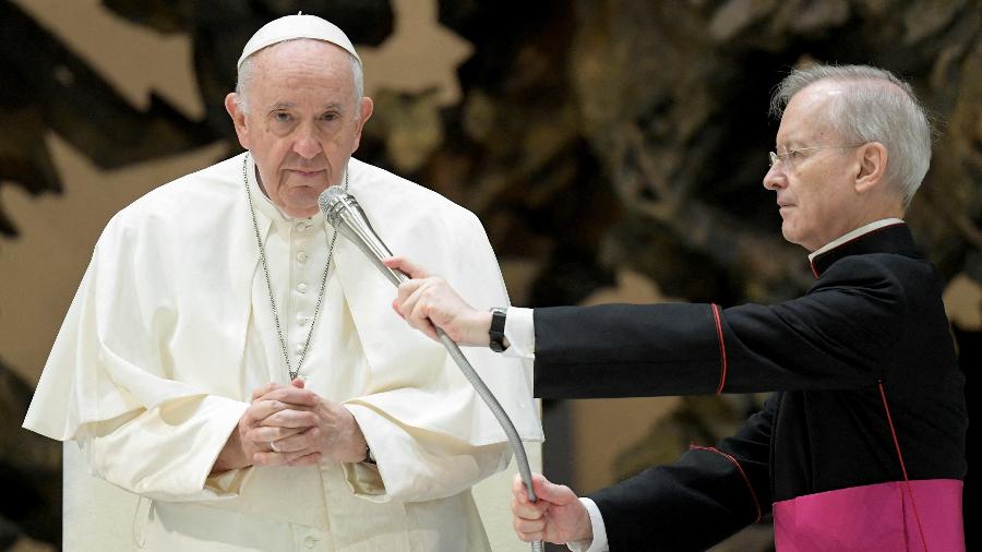 Papa Francisco realiza a audiência geral semanal no Vaticano - VATICAN MEDIA/via REUTERS