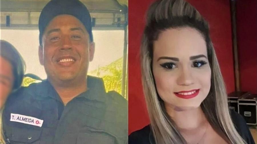 PM Thiago dos Santos Almeida foi preso pela Corregedoria como principal suspeito da morte da professora Ellen Ramos Soares Ribeiro - Redes sociais