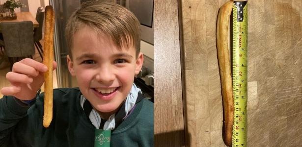 A 9-year-old finds French fries that may be the longest in the world