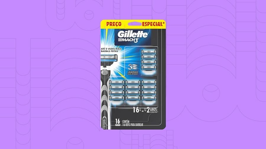 Refil de Gillette Mach3 está em promoção