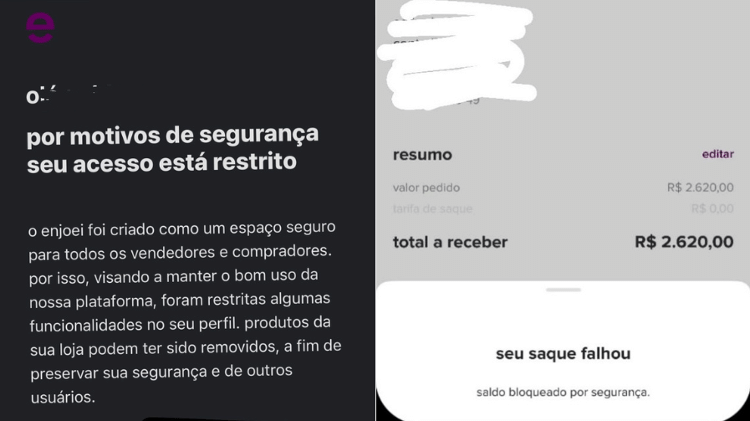 Larissa não consegue sacar o saldo e só recebe mensagens padrão da empresa