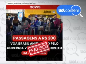 Voa Brasil não cobra taxa de adesão; anúncio falso sobre passagens é golpe