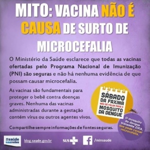 Reprodução/Ministério da Saúde Reprodução/Ministério da Saúde