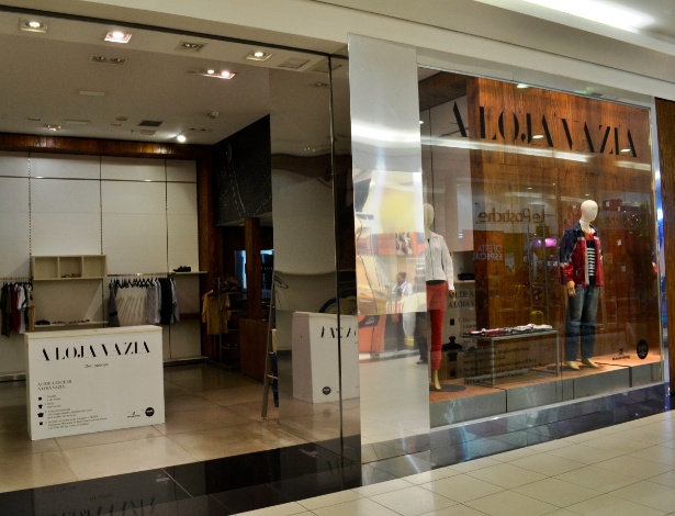A "loja vazia" inaugurada em shopping center de Bauru para arrecadar agasalhos - Divulgação/Lettera Comunicação/Bauru Shopping