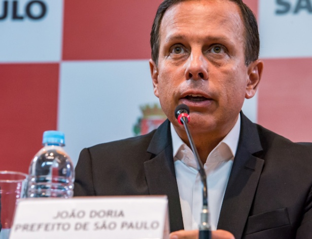 João Doria durante coletiva de imprensa realizada nesta segunda (2) - Chello/Framephoto/Estadão Conteúdo