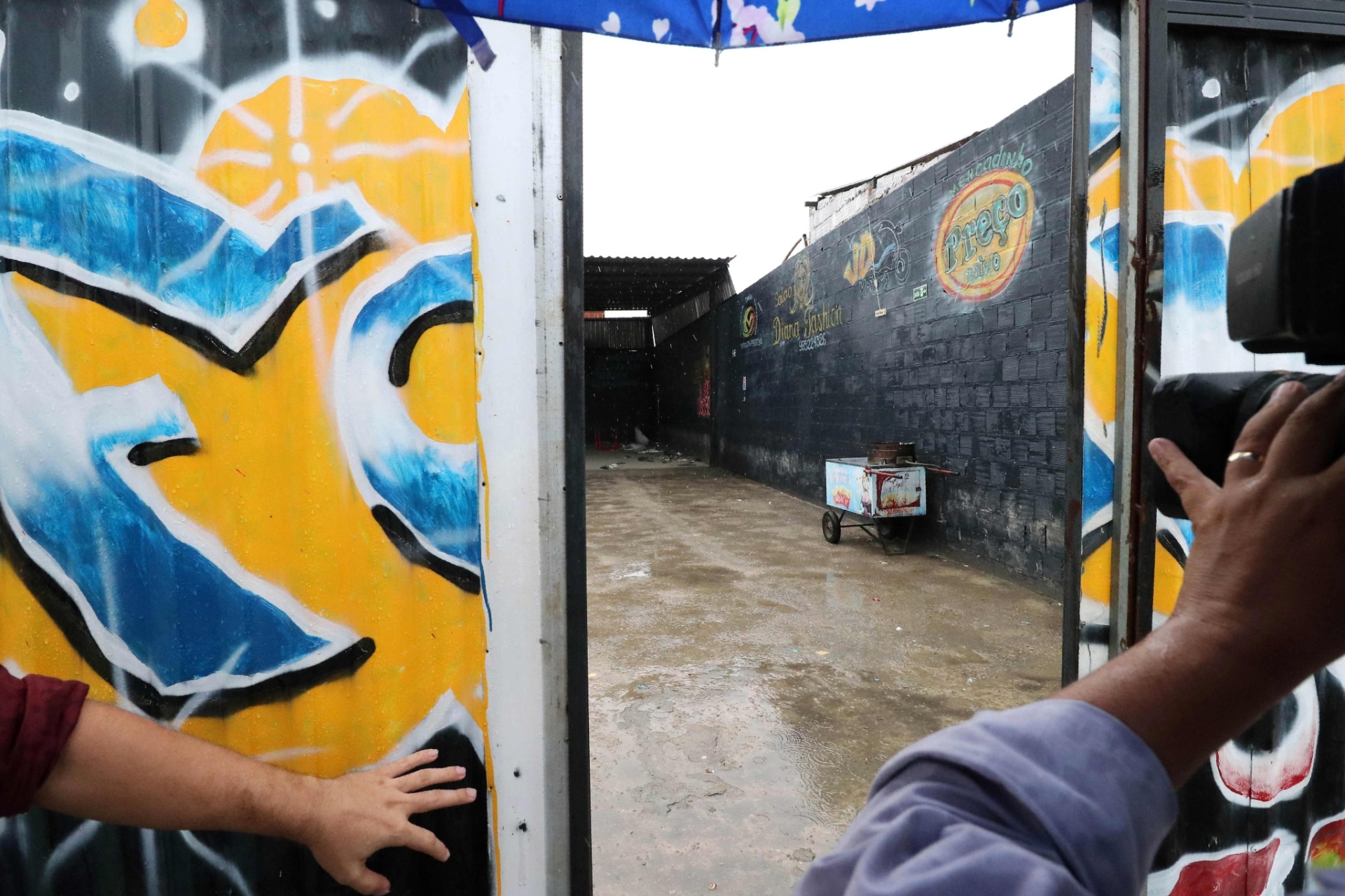 27.jan.2018 - Disputa entre facções em Fortaleza termina em chacina em uma casa de shows na madrugada deste sábado - Rodrigo Carvalho/AFP
