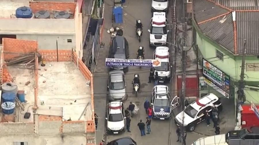 Operação da Polícia Civil na comunidade de Paraisópolis, na zona sul de São Paulo - Reprodução/TV Globo