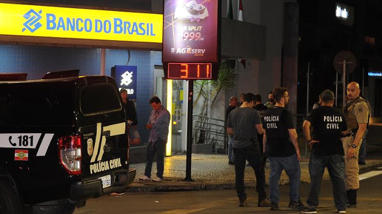 Bank robbery in Criciúma (SC) - CAIO MARCELLO / AGIF / ESTADÃO CONTENT - CAIO MARCELLO / AGIF / ESTADÃO CONTEÚDO