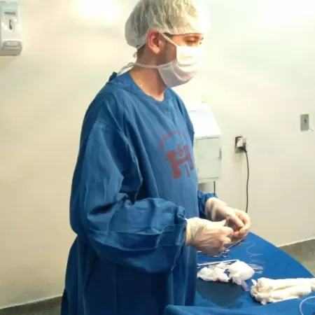 José Victor Menezes se prepara para cirurgia - Arquivo pessoal - Arquivo pessoal