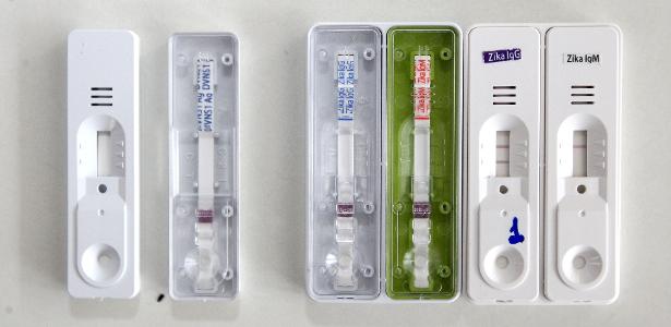 Aparelhos para teste rápido de dengue e zika vírus produzidos pela Bahiafarma