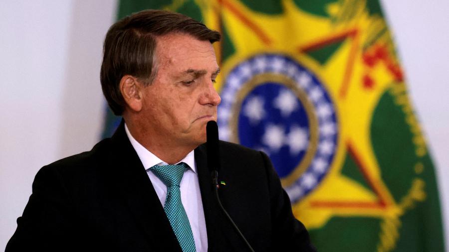 27.set.2021 - O presidente Jair Bolsonaro (PL), em evento no Palácio do Planalto - Ueslei Marcelino/Reuters